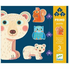 Djeco Primo In the Forest Jigsaw Puzzles - Set of 3