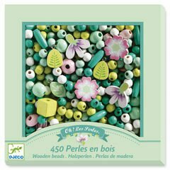 Djeco Jewellery Workshop - Wooden Beads, Leaves & Flowers