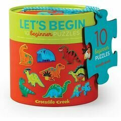 Crocodile Creek 10 Beginner Puzzles - Let's Begin Dinosaurs