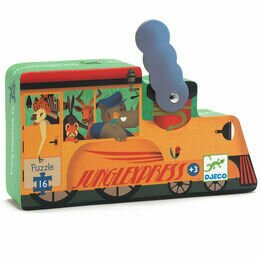 Djeco Silhouette Puzzle 16 Piece - The Locomotive