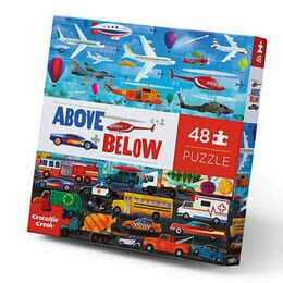 Crocodile Creek Above & Below 48 Piece Puzzle - Things That Go