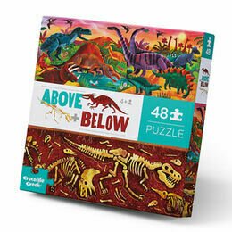 Crocodile Creek Above & Below 48 Piece Puzzle - Dinosaur World