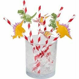 Dinosaur Party Paper Straws (Pack of 6)