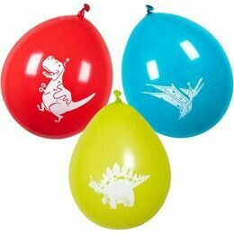 Dinosaur Party Latex Balloons (Pack of 6)