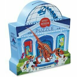 Crocodile Creek Day at the Museum 48 Piece Puzzle - Dinosaurs